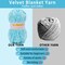 132 Yards - 2pcs Velvet Yarn Chenille Yarn for Crocheting(Blue)